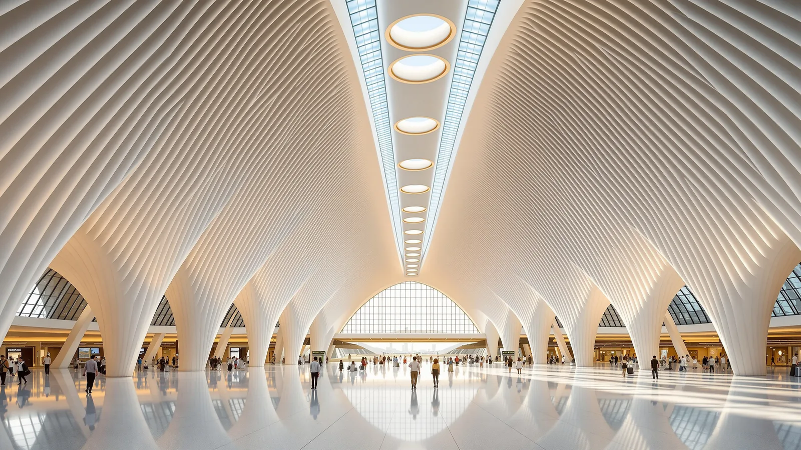 Il terminal futuristico dell'aeroporto di Pechino Daxing